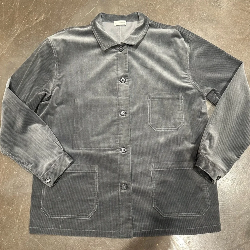 La Garconne Moderne - Women’s Corduroy Utility Work Chore Coat Jacket - Size L